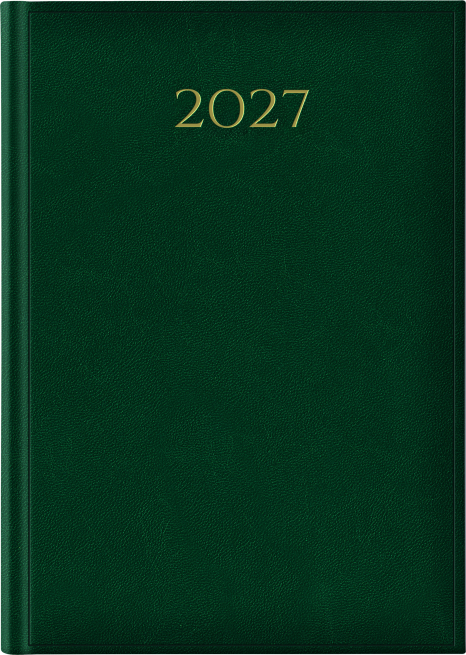 Agenda 2027 giornaliera Madrid verde, formato 17x24 cm