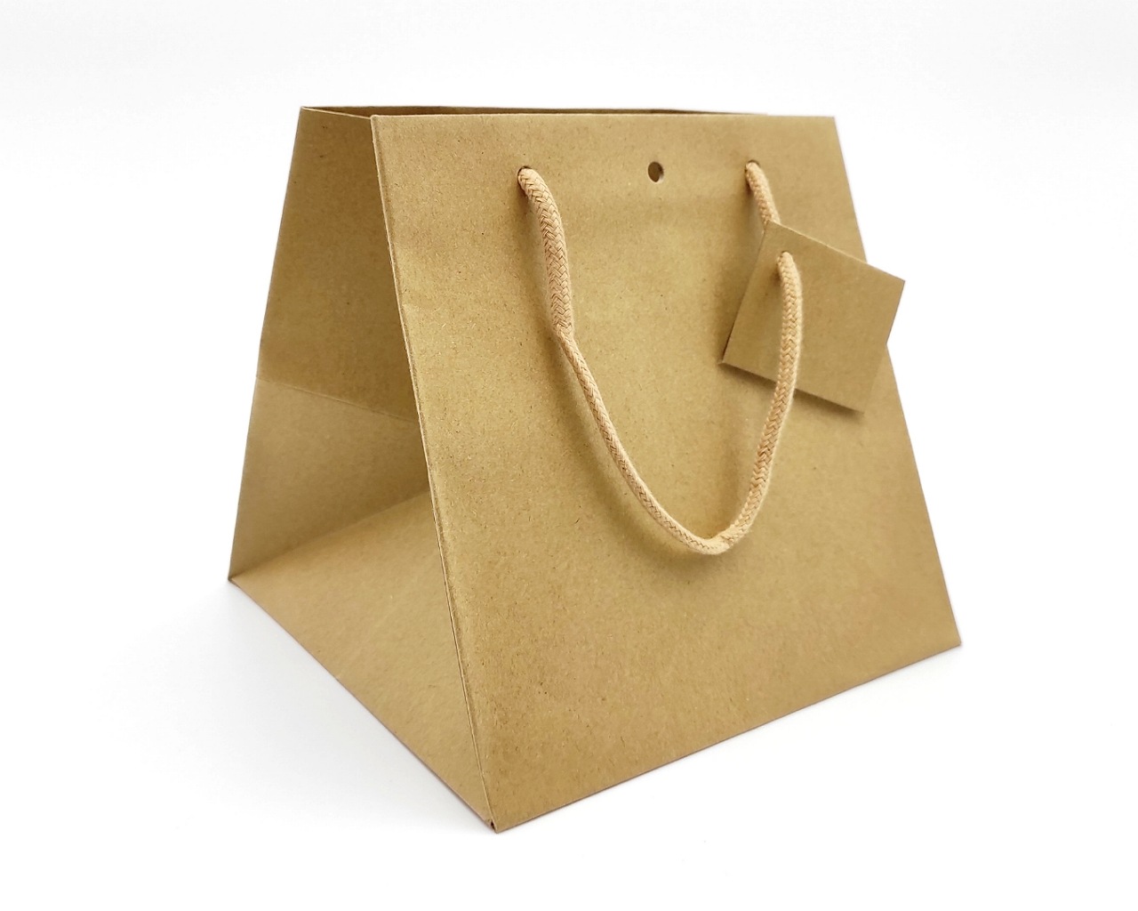 Shopper con maniglia in stoffa