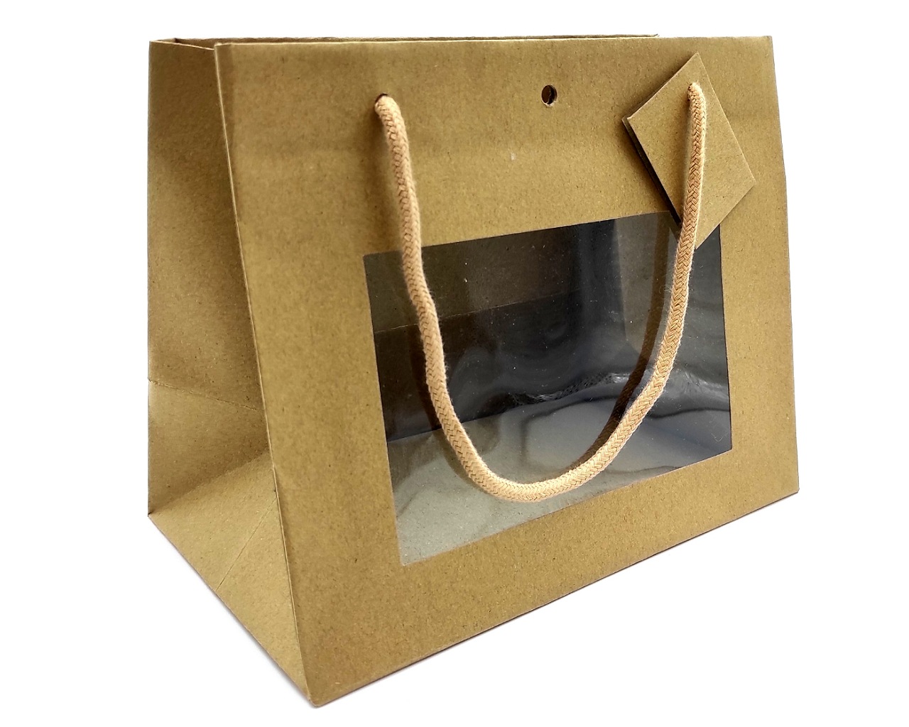 Shopper con maniglia in stoffa