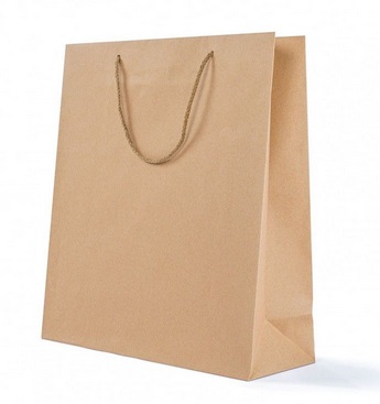 Shopper con maniglia in stoffa